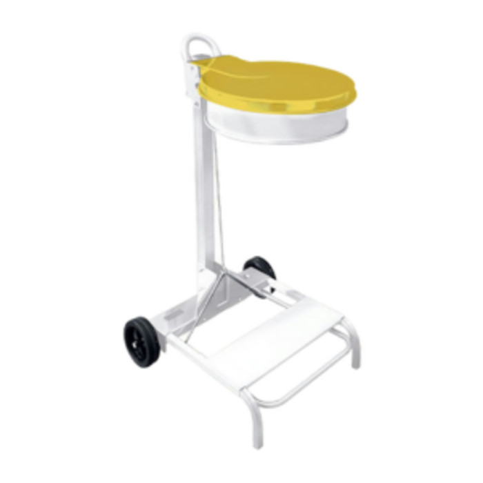 SUPPORT SAC MOBILE 110L JAUNE