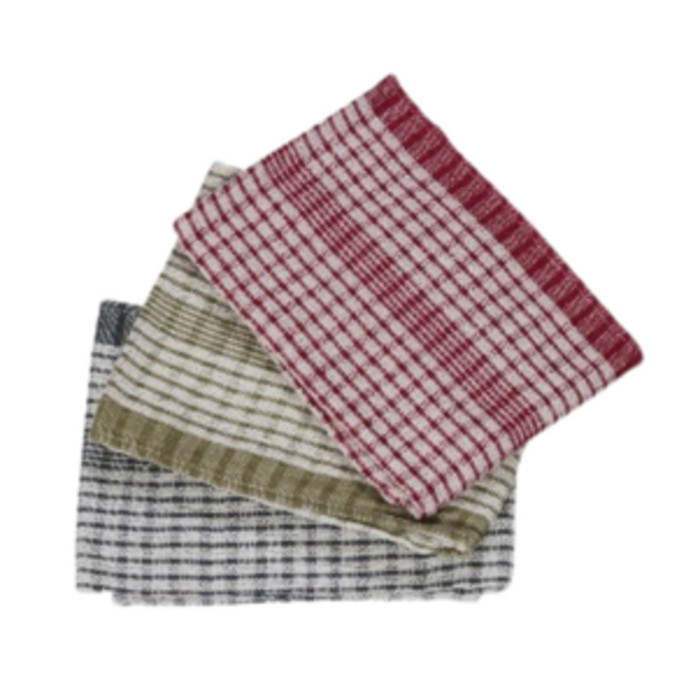 TORCHON 50X70 A CARREAUX  X10