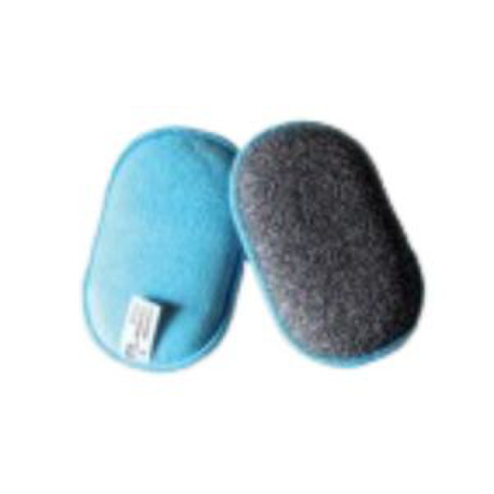 EPONGE MICROFIBRE 2EN1 BLEU X2