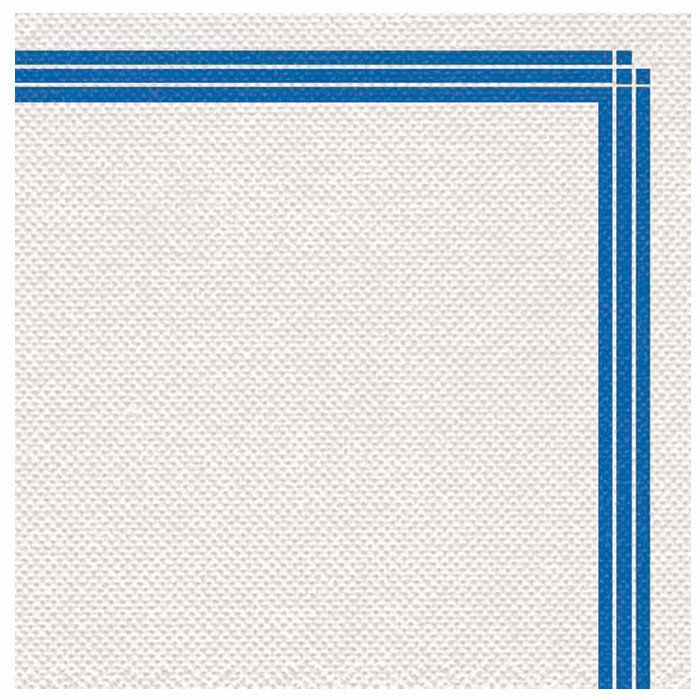 SERV MP 38X38 BLC LIS BLEU X50