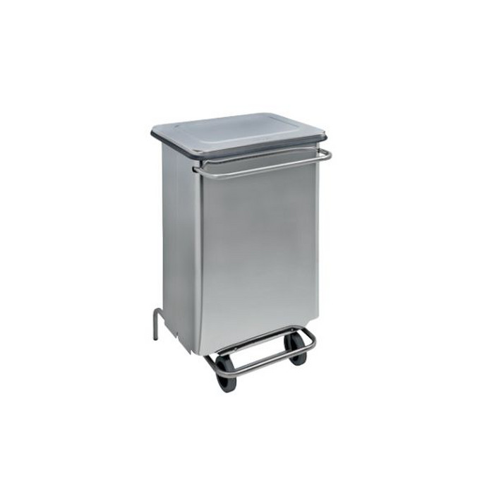 CONTENEUR MOB PED 70L INOX BRI