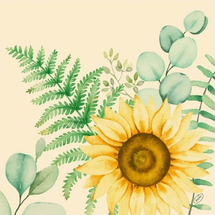 SERV 40X40 SUNFLOWER DAY X60