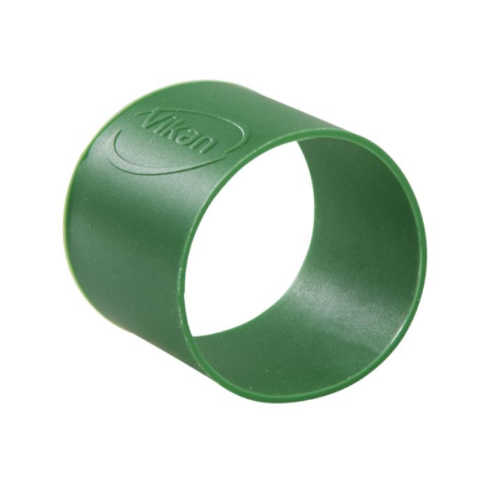 COLLIER CAOUTCHOU Ø4CM VERT X5