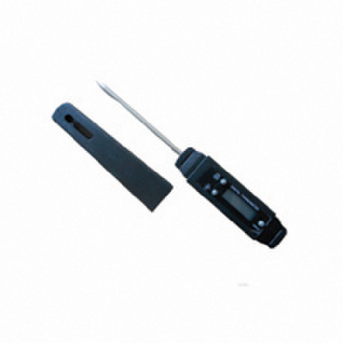 Thermomètre à Sonde Électronique Metaltex - Précision +/-1°C - Noir/Argent