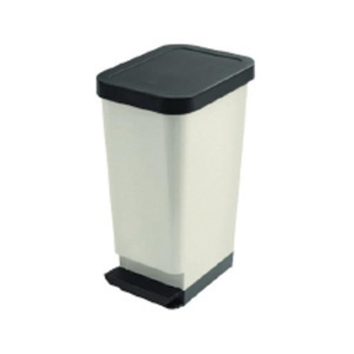 POUB PEDALE PLAST 45L BLC/NOIR