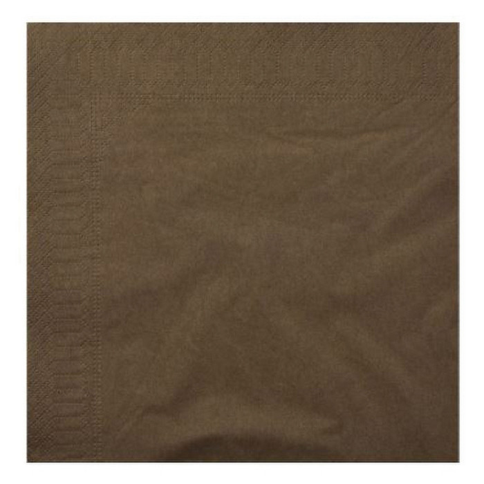 SERV 2P 33X33 CHOCOLAT X50