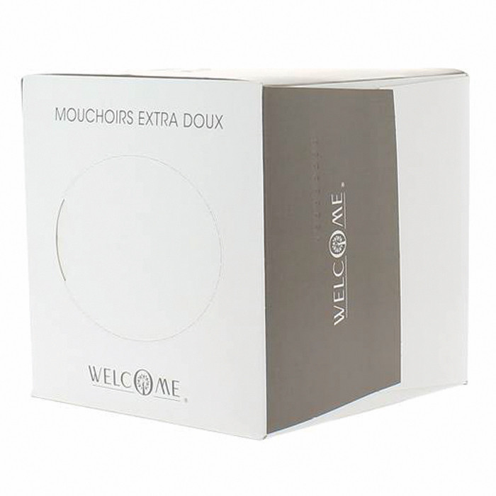 MOUCHOIR BTE CUBIQUE BLC 90F