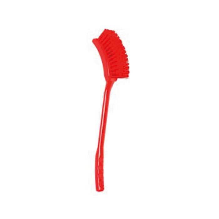 BROSSE AV MANCHE 45CM ROUGE
