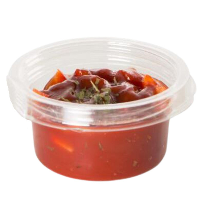 POT SAUCE 30/45CC TRANSP X60