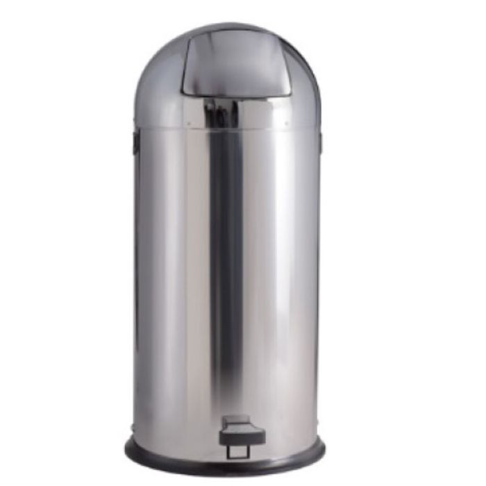 POUB PEDALE ACIER INOX 52L