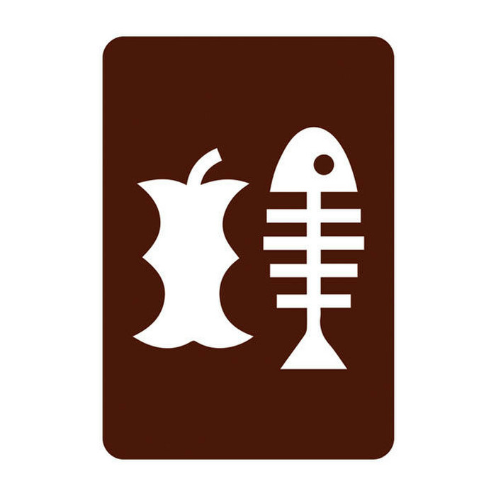 ETIQUET VERTICALE DECHET ORG