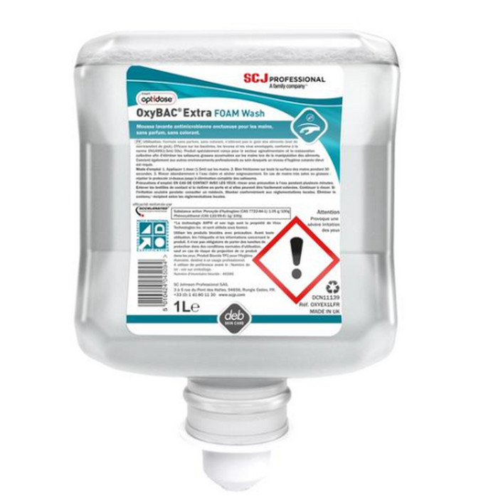 OXYBAC EXTRA FOAM WASH 1L