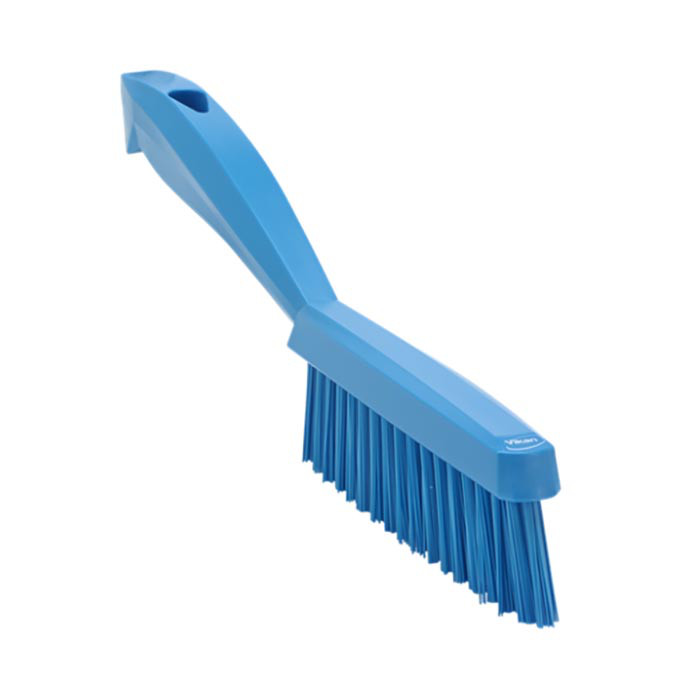 BROSSE FINE TRES DUR 30CM BLEU